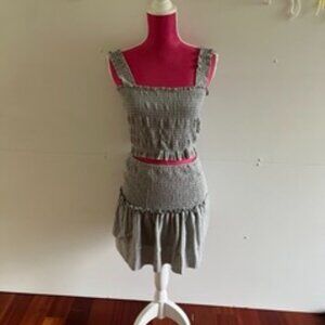 Hashtag Matching Skirt & Tank, Large, Gray